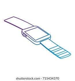 wristwatch clock isolated icon