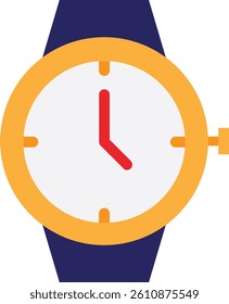 Wristwatch Device Clock Icon Vector Flat Illustration