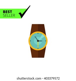 Wristwatch flat icon
