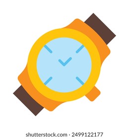 Wristwatch Flat Icon Design For Personal nad Commercial Use