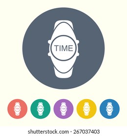 Wristwatch icon. 