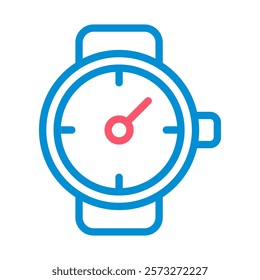 Wristwatch icon. Concept of time, punctuality, and schedule.