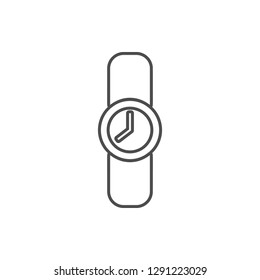 wristwatch icon. Element of cyber security for mobile concept and web apps icon. Thin line icon for website design and development, app development