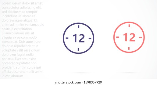Wristwatch icon line. Drop shadow watch icon. line Men's hand watches accessory. Classic wrist watch icon.  line Isolated wristwatch black illustration. Watch logo concept. 