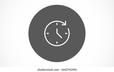 Wristwatch icon line. Drop shadow watch icon. line Men's hand watches accessory. Classic wrist watch icon. line Isolated wristwatch black illustration. Watch logo concept.