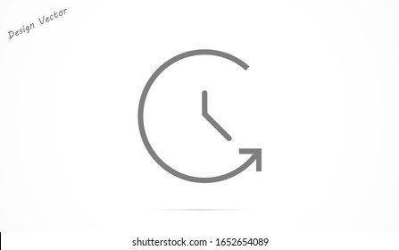 Wristwatch icon line. Drop shadow watch icon. line Men's hand watches accessory. Classic wrist watch icon.  line Isolated wristwatch black illustration. Watch logo concept. 