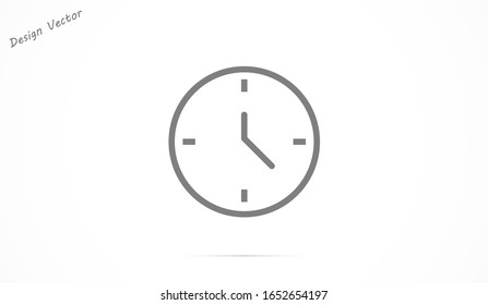 Wristwatch icon line. Drop shadow watch icon. line Men's hand watches accessory. Classic wrist watch icon.  line Isolated wristwatch black illustration. Watch logo concept. 