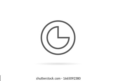 Wristwatch icon line. Drop shadow watch icon. line Men's hand watches accessory. Classic wrist watch icon. line Isolated wristwatch black illustration. Watch logo concept.