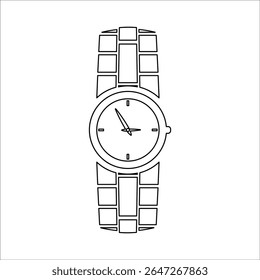 Armbanduhrsymbol, Linien-Vektorgrafiken
