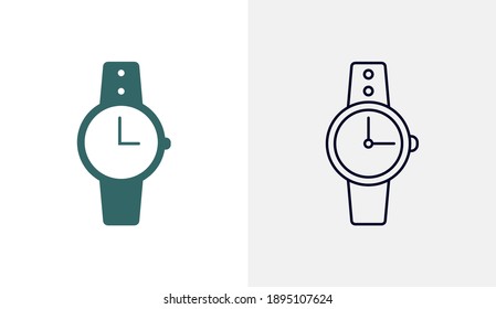 Logo-Design für Armbanduhr-Symbole, Vektorvorlage für Modesymbole, kreatives Design