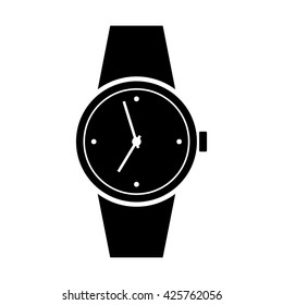 Wristwatch icon on white background