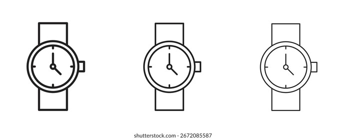 Icono de reloj de pulsera. Ilustración de elemento simple. Puede ser utilizado para el Web y el móvil.
