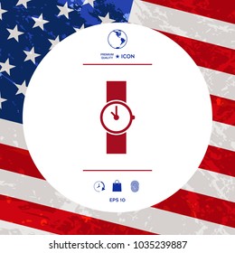 Wristwatch icon symbol