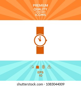Wristwatch icon symbol