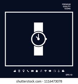 Wristwatch icon symbol