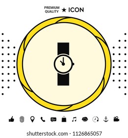 Wristwatch icon symbol