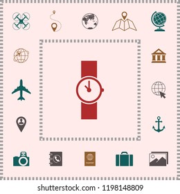 Wristwatch icon symbol