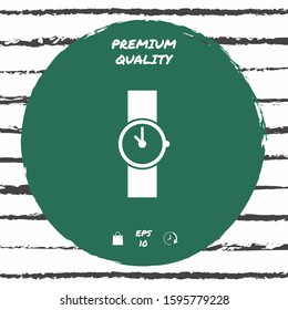 Wristwatch icon symbol. Graphic elements for your design
