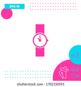 Wristwatch icon symbol. Graphic elements for your design