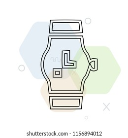 Wristwatch icon vector can be used as png, Wristwatch