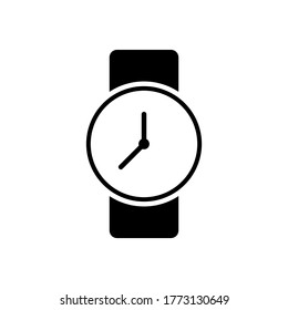 Wristwatch icon vector design templates isolated on white background