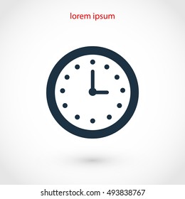 wristwatch icon vector, flat design best vector icon