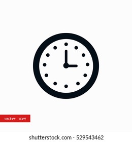 wristwatch icon vector, flat design best vector icon
