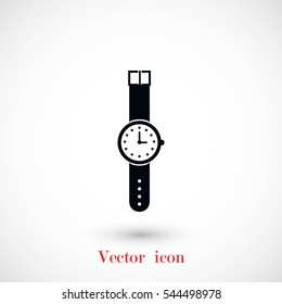wristwatch icon vector, flat design best vector icon