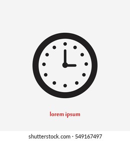 wristwatch icon vector, flat design best vector icon