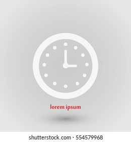 wristwatch icon vector, flat design best vector icon
