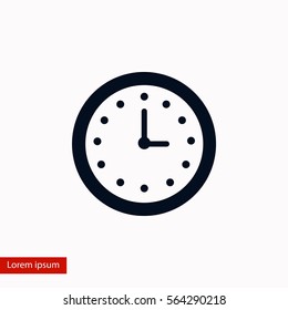 wristwatch icon vector, flat design best vector icon