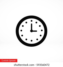 wristwatch icon vector, flat design best vector icon