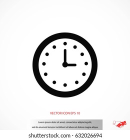 wristwatch icon vector, flat design best vector icon