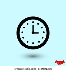 wristwatch icon vector, flat design best vector icon