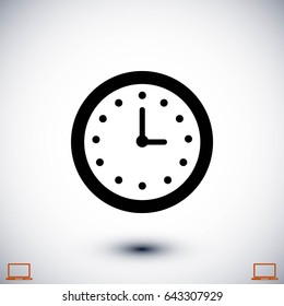 wristwatch icon vector, flat design best vector icon