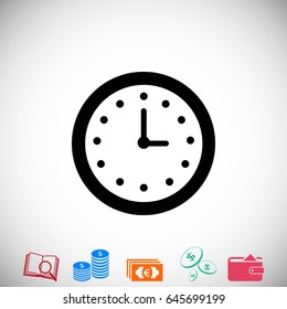 wristwatch icon vector, flat design best vector icon
