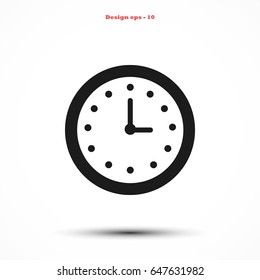 wristwatch icon vector, flat design best vector icon