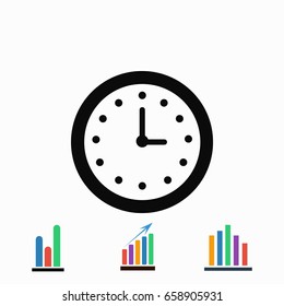 wristwatch icon vector, flat design best vector icon