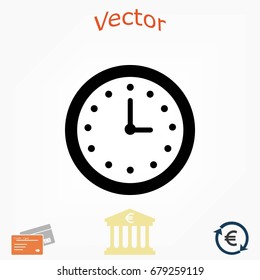 wristwatch icon vector, flat design best vector icon