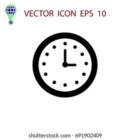 wristwatch icon vector, flat design best vector icon