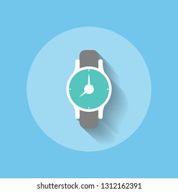 wristwatch icon. vector illustration.
