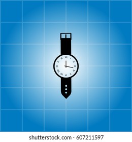 Wristwatch icon. vector illustration