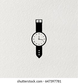 Wristwatch icon. vector illustration