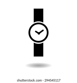 Wristwatch icon vector illustration eps10 on white background
