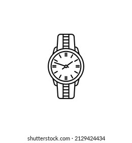 wristwatch icon in vector. Logotype