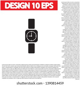 Wristwatch icon Vector icon . Lorem Ipsum Illustration design