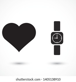 Wristwatch icon Vector icon . Lorem Ipsum Illustration design