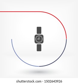 Wristwatch icon Vector icon . Lorem Ipsum Illustration design
