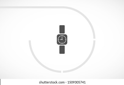 Wristwatch icon Vector icon . Lorem Ipsum Illustration design