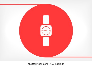 Wristwatch icon Vector icon . Lorem Ipsum Illustration design